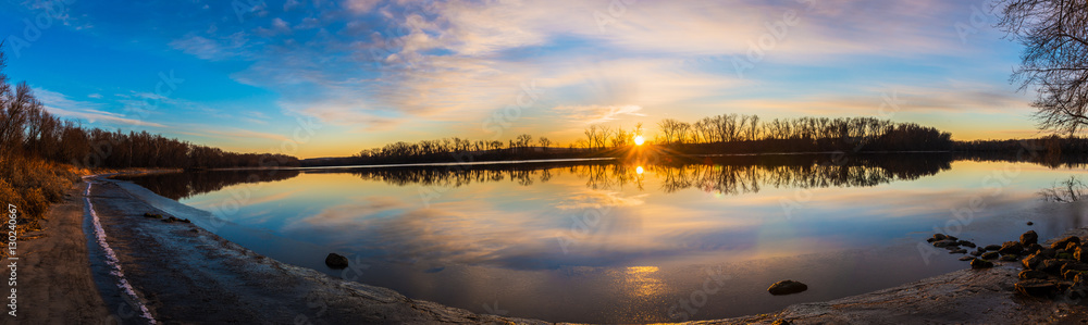 Panorama Sunrise at Wethersfield Meadows