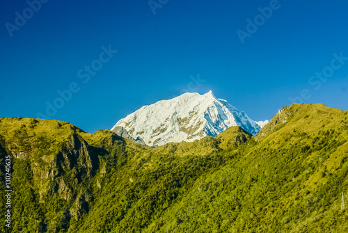 Snow-capped peaks in Peru