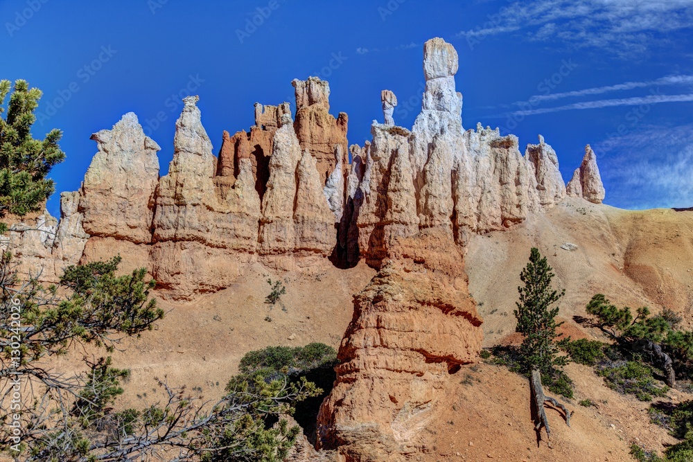 Stone Hoodoos in Bryce Canyon National Park. Stone Hoodoos in Bryce Canyon National Park.