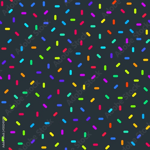 Bright Colorful Abstract Seamless Pattern with Confetti