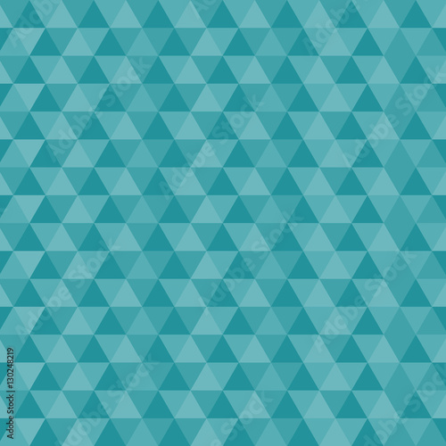 Seamless Triangles Blue Vector Pattern