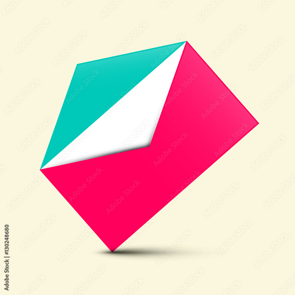 Empty Open Envelope Icon. Vector Retro Illustration. Empty Open Envelope Icon. Vector Retro Illustration.
