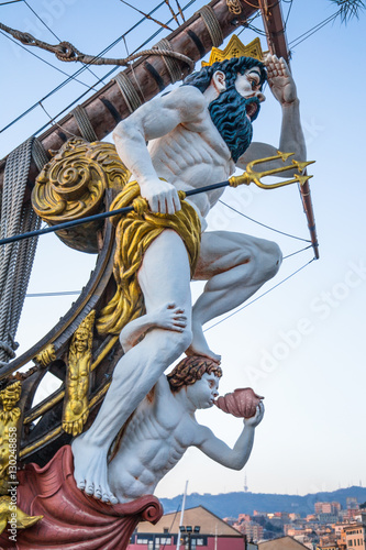 Fotografering Close up of figurehead on Pirate Ship
