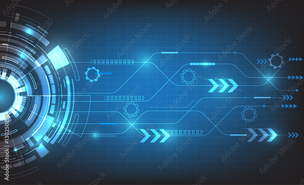 digital business , vector tech circle and technology background. digital business , vector tech circle and technology background.