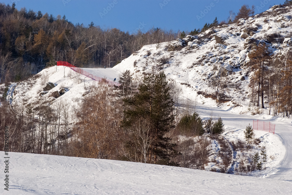 The ski slope