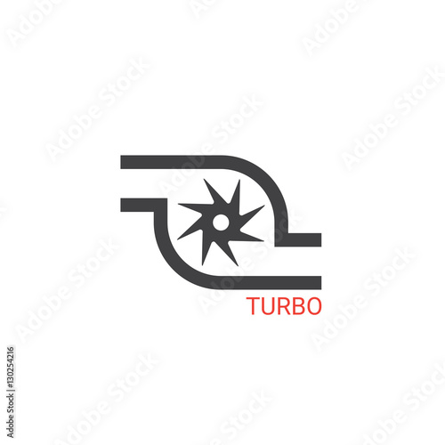 Vector turbocharger icon