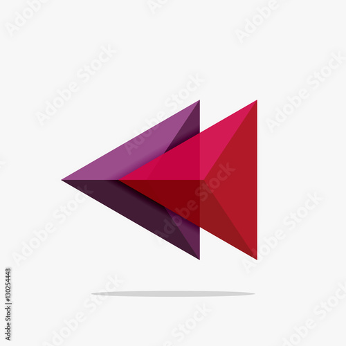 Free Download Blank triangle layout business template - GFXLoad