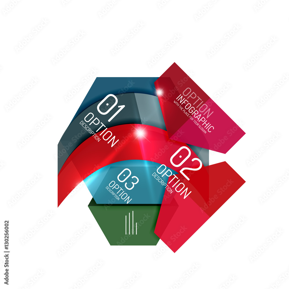 Vector geometric abstract background template for infographics Vector geometric abstract background template for infographics