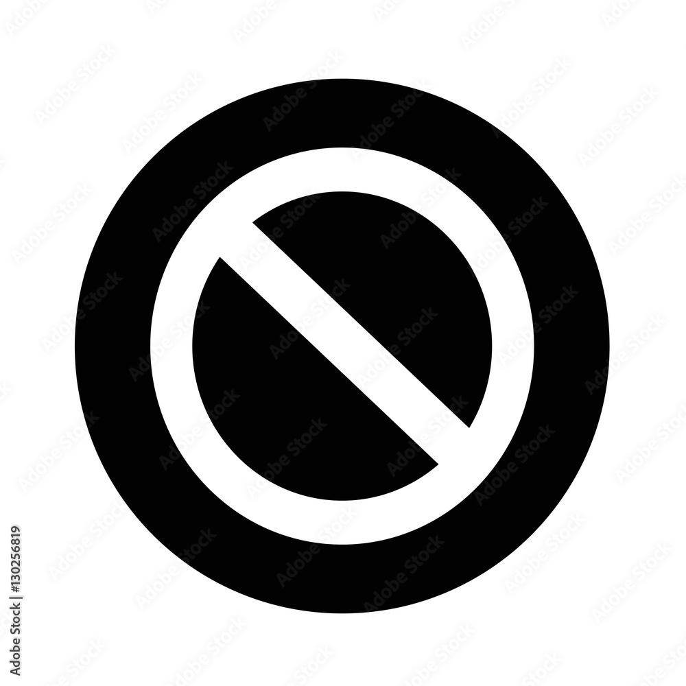 blank ban icon illustration design blank ban icon illustration design