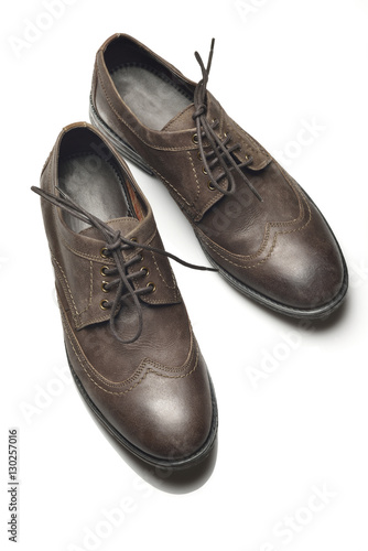 Pair of Brogue on White Background