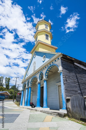 Iglesia San Carlos de Chonchi, Chonchi, Chiloe, Chile  photo