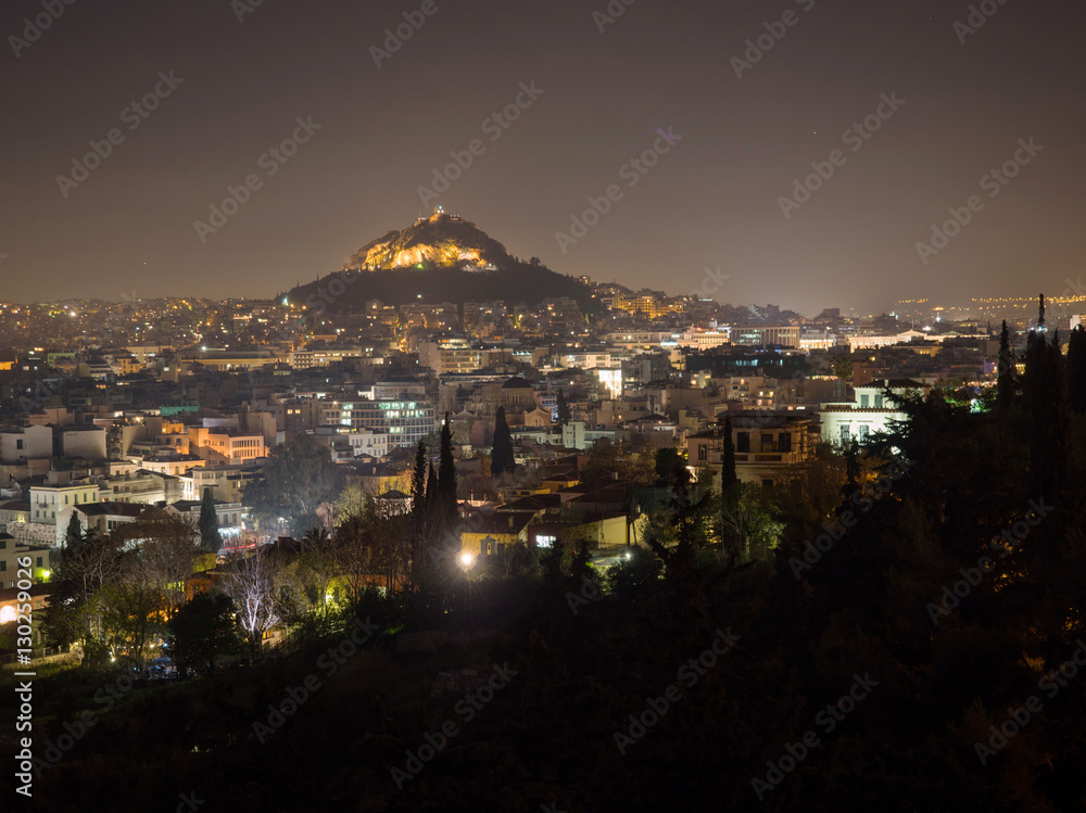 Panoramic view of Athens city