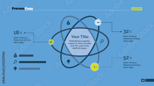 Atom Percentage Chart Slide Template