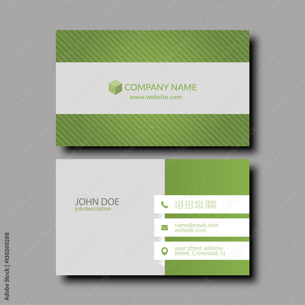 Fototapeta premium Business Card Template.