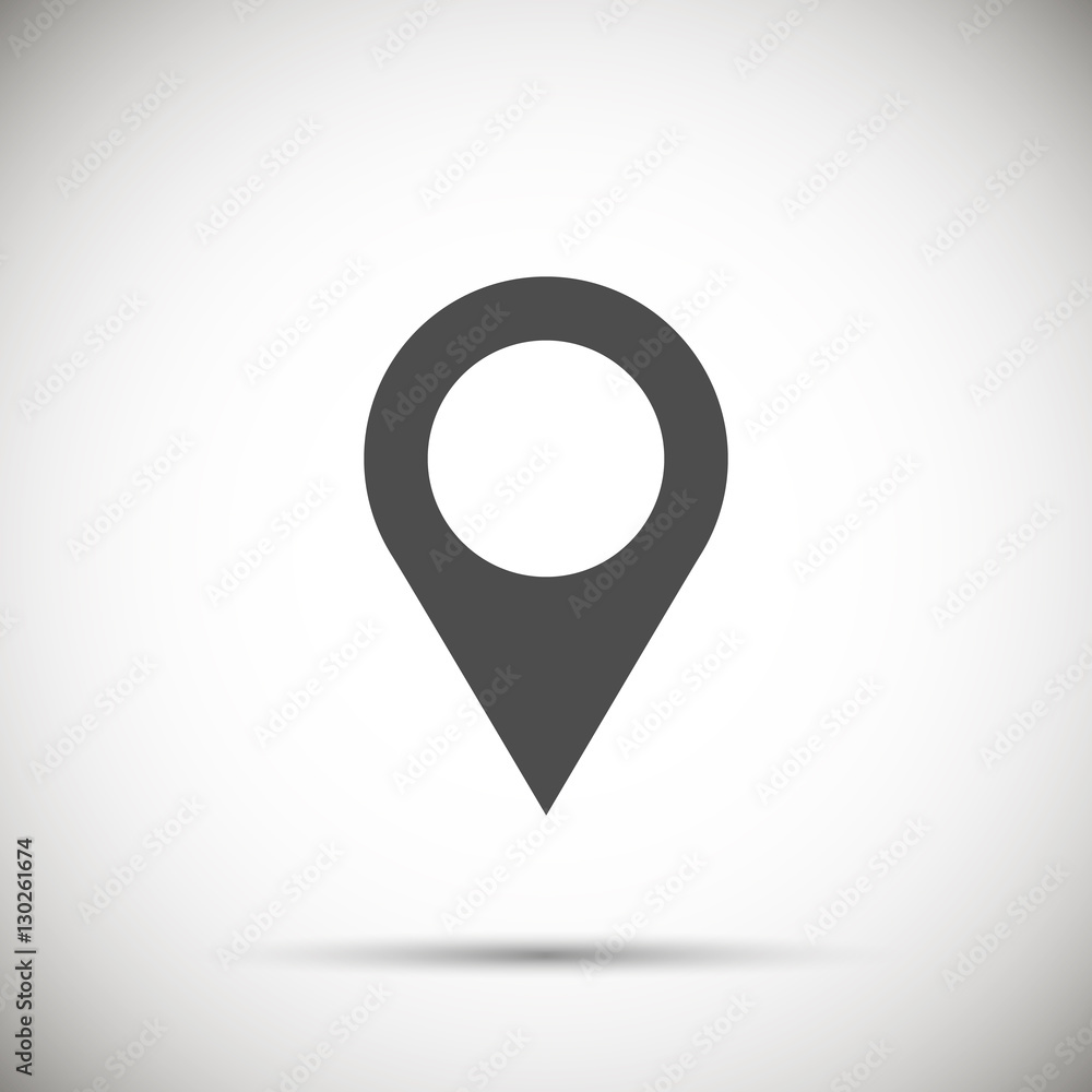 Map pointer icon. Map pointer icon.