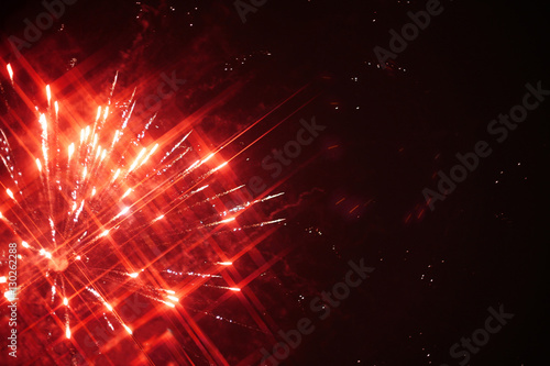 Fireworks light in sky