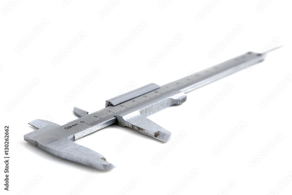 Caliper on a white background Caliper on a white background