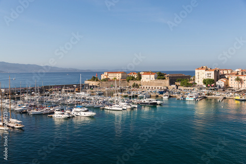 The harbour in Ajaccio on the island of Corsica