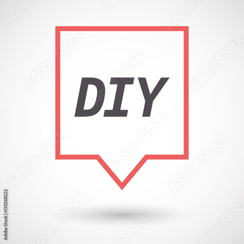 Isolated tooltip with    the text DIY