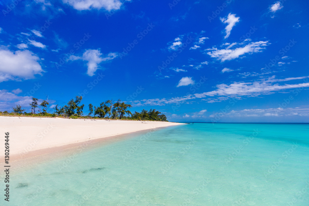 Idyllic beach at Caribbean