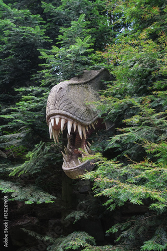 Dinosaur sculpture in the park © julia700702