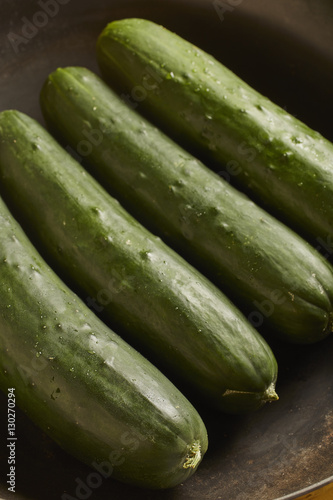 fresh whole cucumbers