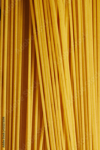 dry, uncooked spaghetti