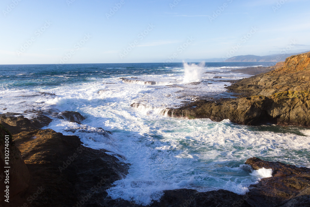 rocky shoreline in the coast of California rocky shoreline in the coast of California