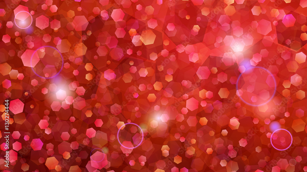 Red abstract background of small hexagons Red abstract background of small hexagons