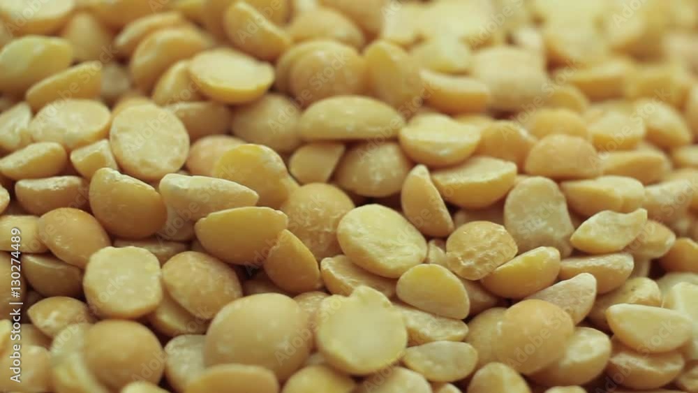 Pile Of Yellow Peas Rotating  Full HD