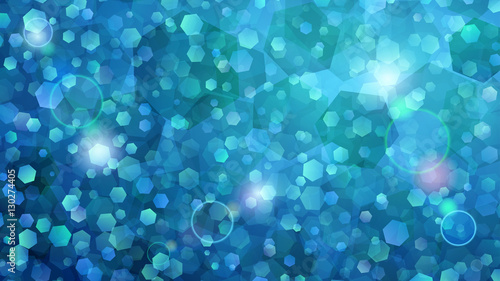 Light blue abstract background of small hexagons
