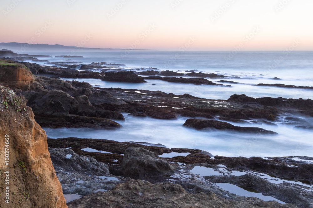 relaxing coastal scene