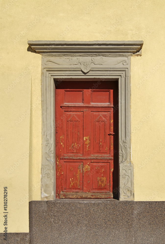 Fototapeta premium Old door in Kezmarok. Slovakia