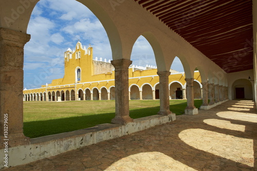 Monastery, Convento De San Antonio De Padua (Convent of San Antonio De Padua), the yellow city of Izamal, Yucatan State, Mexico photo