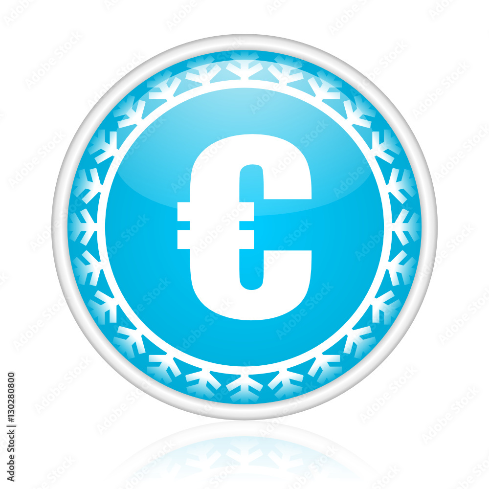 Christmas design blue vector web icon. Christmas design blue vector web icon.