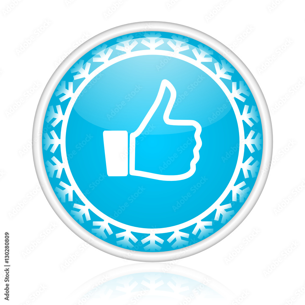 Christmas design blue vector web icon. Christmas design blue vector web icon.