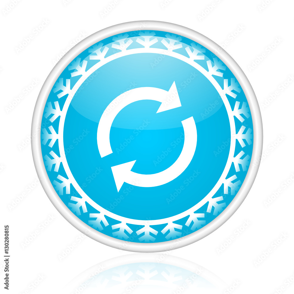 Christmas design blue vector web icon. Christmas design blue vector web icon.