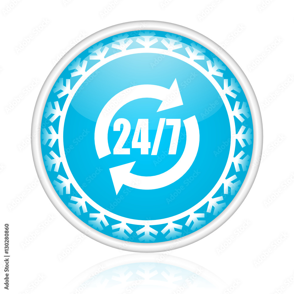 Christmas design blue vector web icon. Christmas design blue vector web icon.