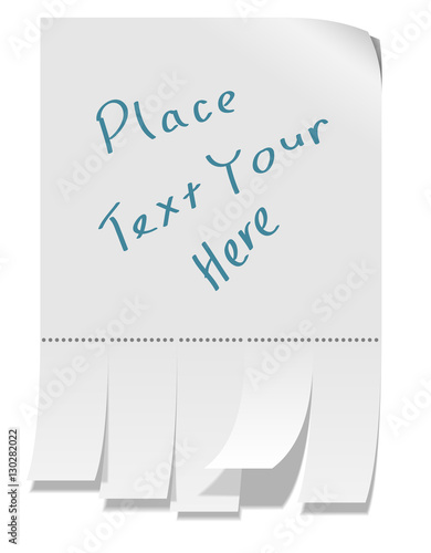 White street ad page isolated on white background vector templat