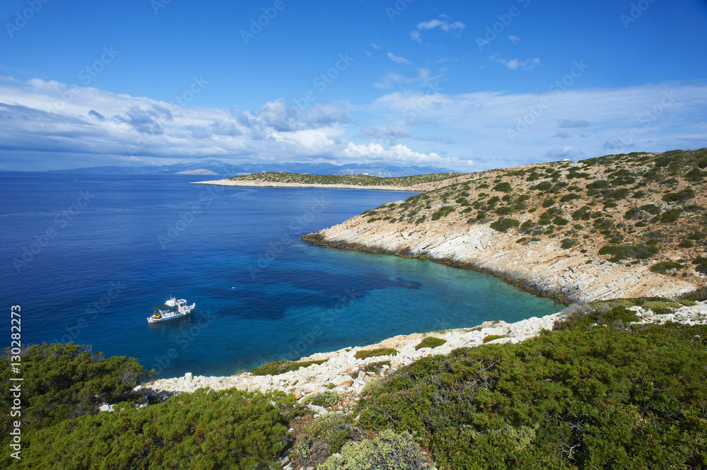 Natural swimming pool, Donoussa, Cyclades, Aegean, Greek Islands, Greece Natural swimming pool, Donoussa, Cyclades, Aegean, Greek Islands, Greece