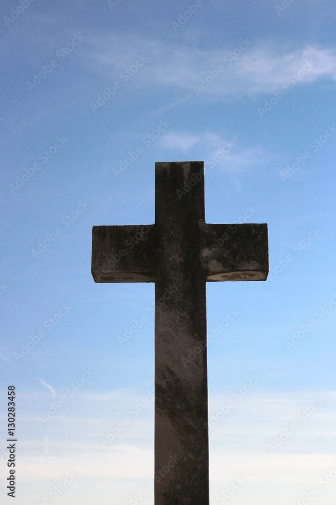 Cross in cemetery