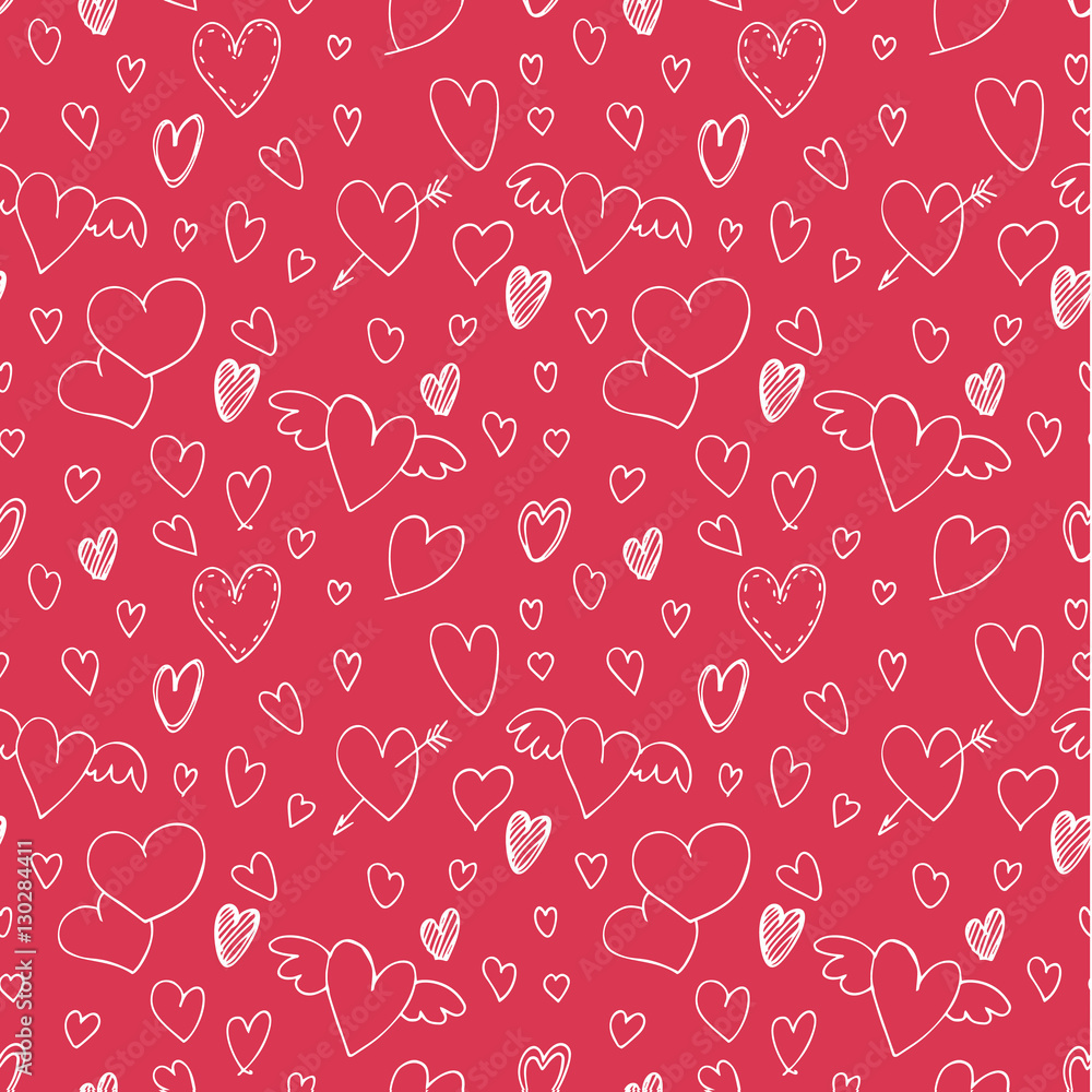 Valentine's day pattern with heart. Valentine's day pattern with heart.