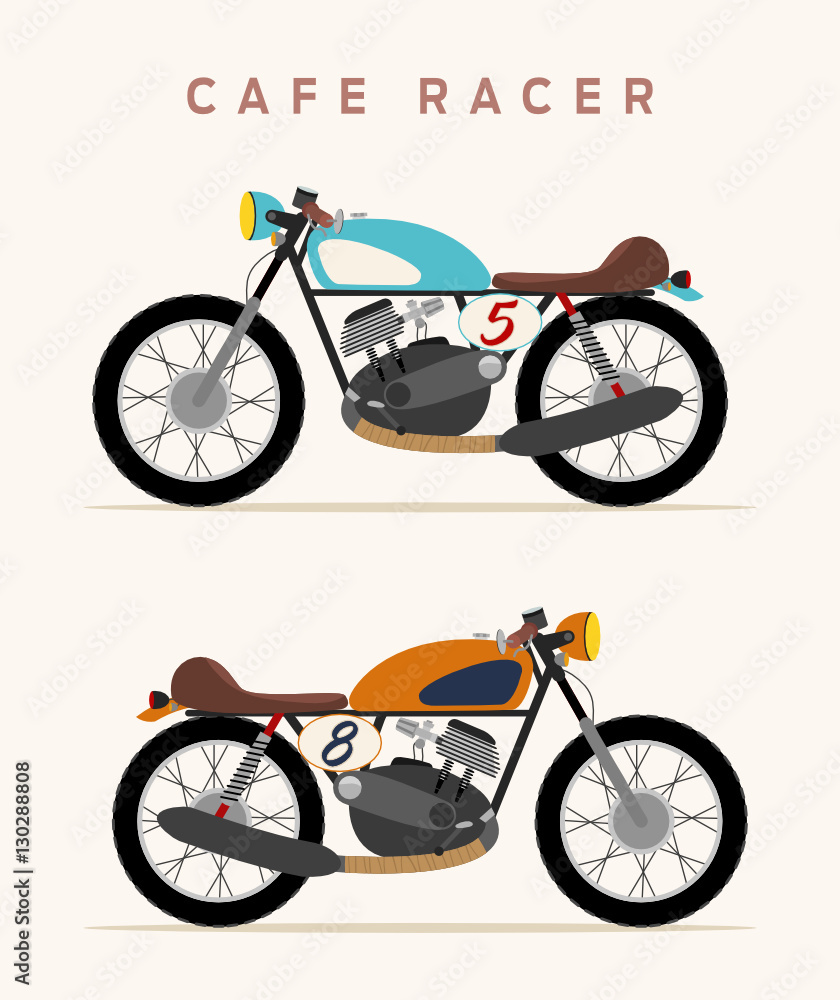 Fototapeta premium Vintage motorcycle, cafe racer style