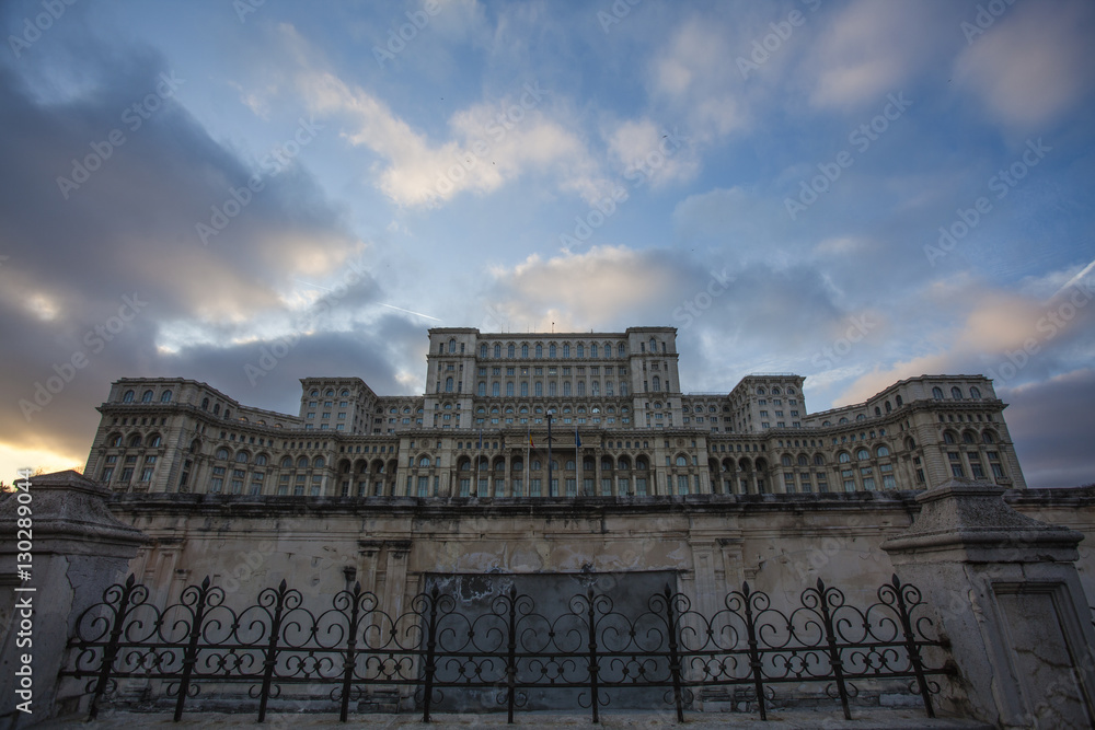 The palace of the parliament in Bucharest (former palace of Ceausescu), Romania - Eastern Europe