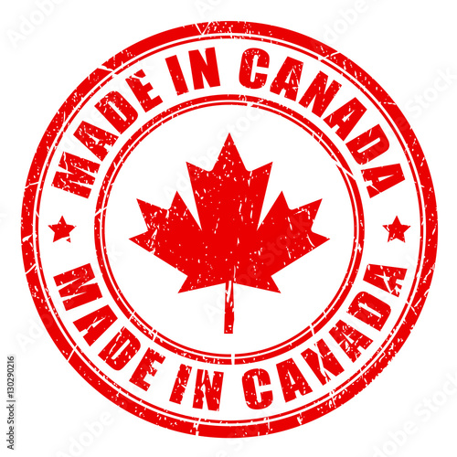 Made in Canada rubber stamp