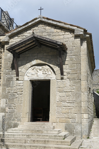 Chapel in courtyard of Guaita, San Marino first tower.