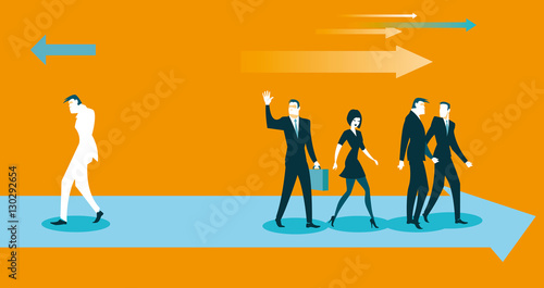 Went the way of business. Business metaphor
