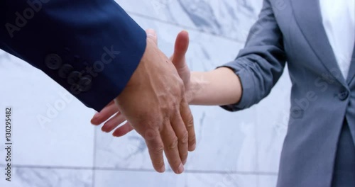 Handshake Between Woman And Man