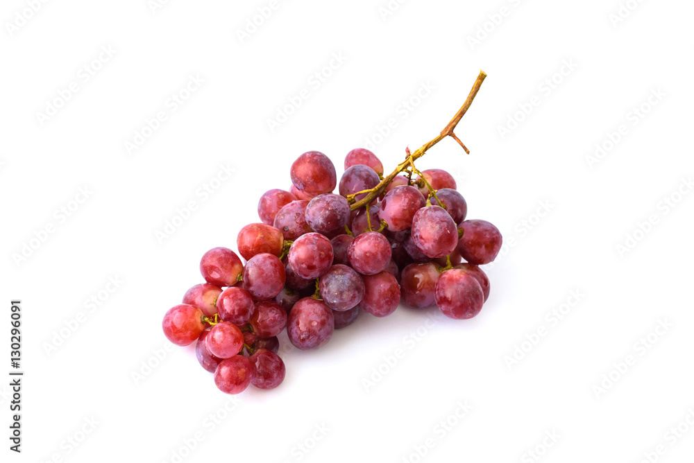 Grape on the white background. Fresh berry