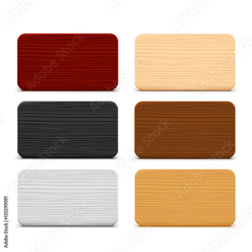 wooden samples set